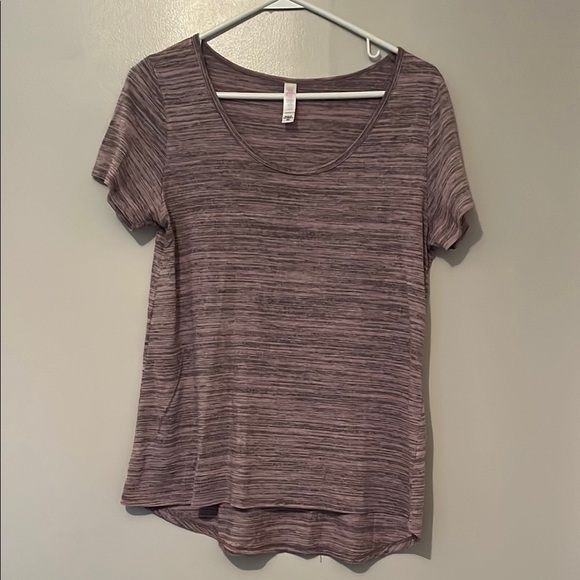 LuLaRoe Tops - LuLaRoe Purple Fitted Short Sleeve Tee